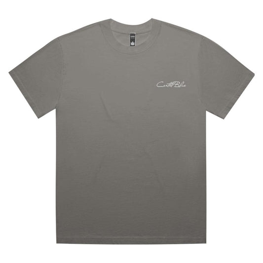 Cartel Cursive TShirt Grey