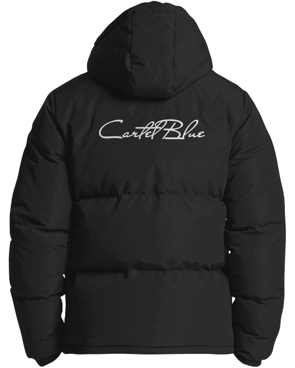 Cartel Cursive Hooded Puffer Jacket