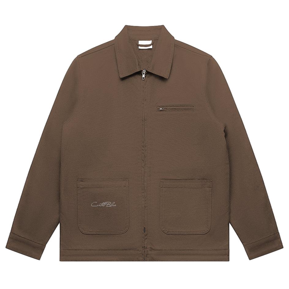 Cartel Cursive Canvas Heavy Jacket Walnut