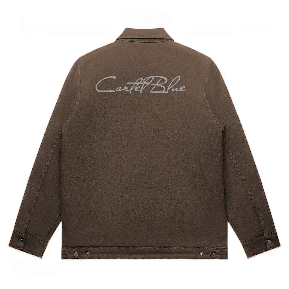 Cartel Cursive Canvas Heavy Jacket Walnut