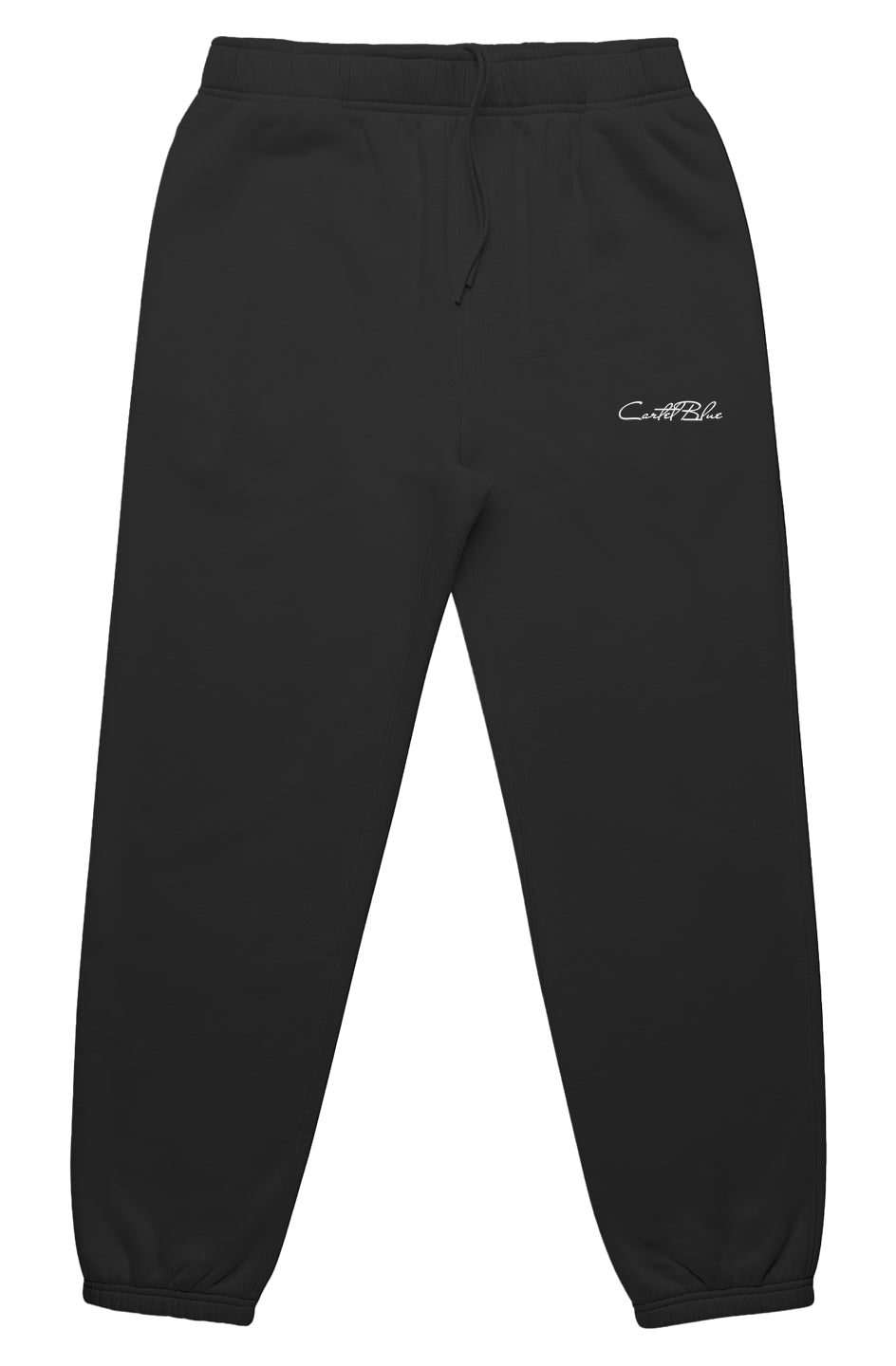 Script Cursive Sweatpants Black