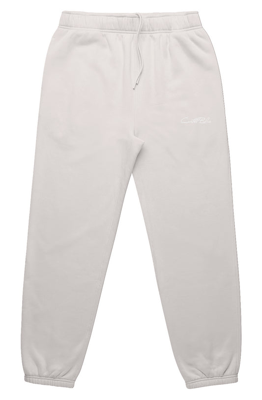 Script Cursive Sweatpants Bone