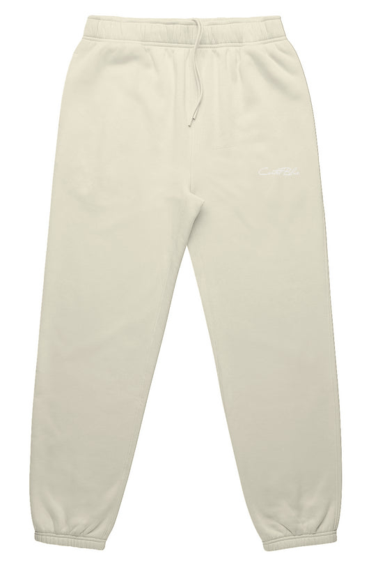 Script Cursive Sweatpants Butter