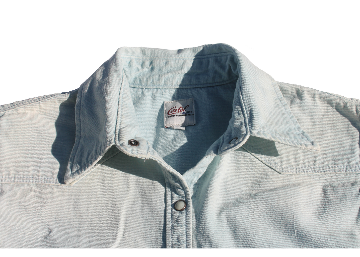 Men's Sleeveless Denim Shirt Sky Blue